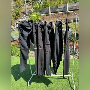 Black tapered Scrubletics pants